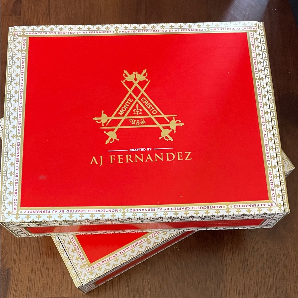 Cigar Boxes - Two Red Decorative Wooden  Boxes
